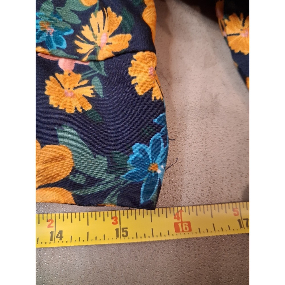 New Live 4 Truth Floral Crop Top Ruffle Sleeves XL Girly Brunch Vacation Resort - Picture 9 of 10